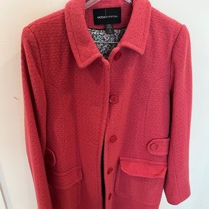 Moda International Woman’s Pink Wool Coat